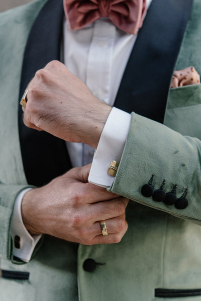 Giovanni Oval Cufflinks In Brass