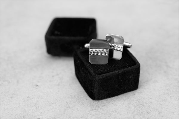 Ignatius Octagon Cufflinks in Silver