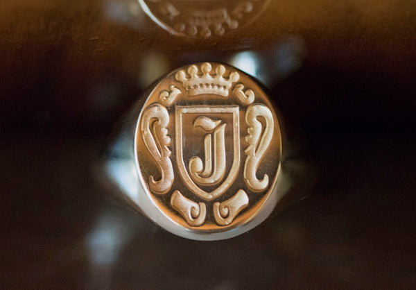 Oval Customisable Signet Ring In 9ct Yellow Gold