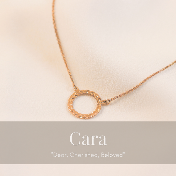 Cara Beloved Necklace In Rose Gold