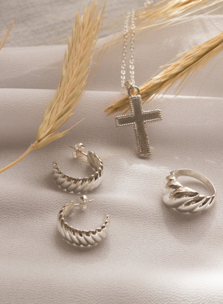 Barley Earrings In Silver