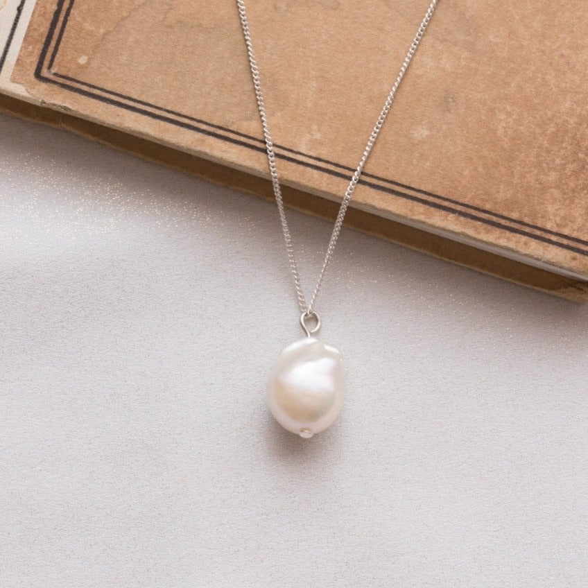 Small Pearl of a Great Price Pendant In Silver