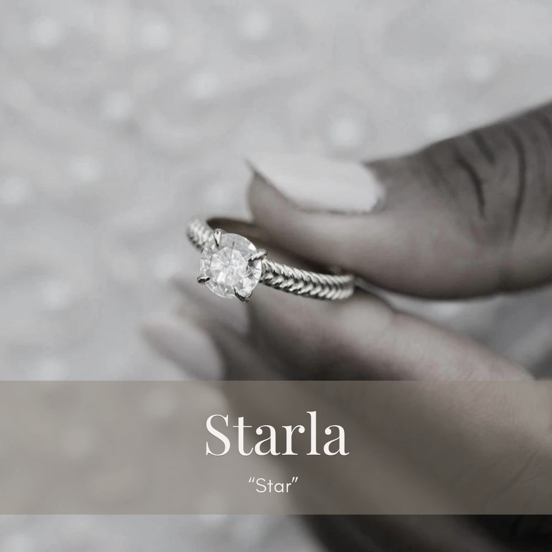 Starla Moissanite Ring In White Gold