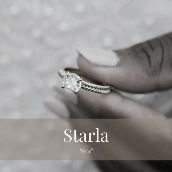 Starla Moissanite Ring In White Gold