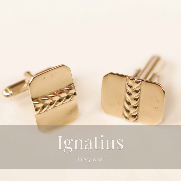 Ignatius Octagon Cufflinks in Brass