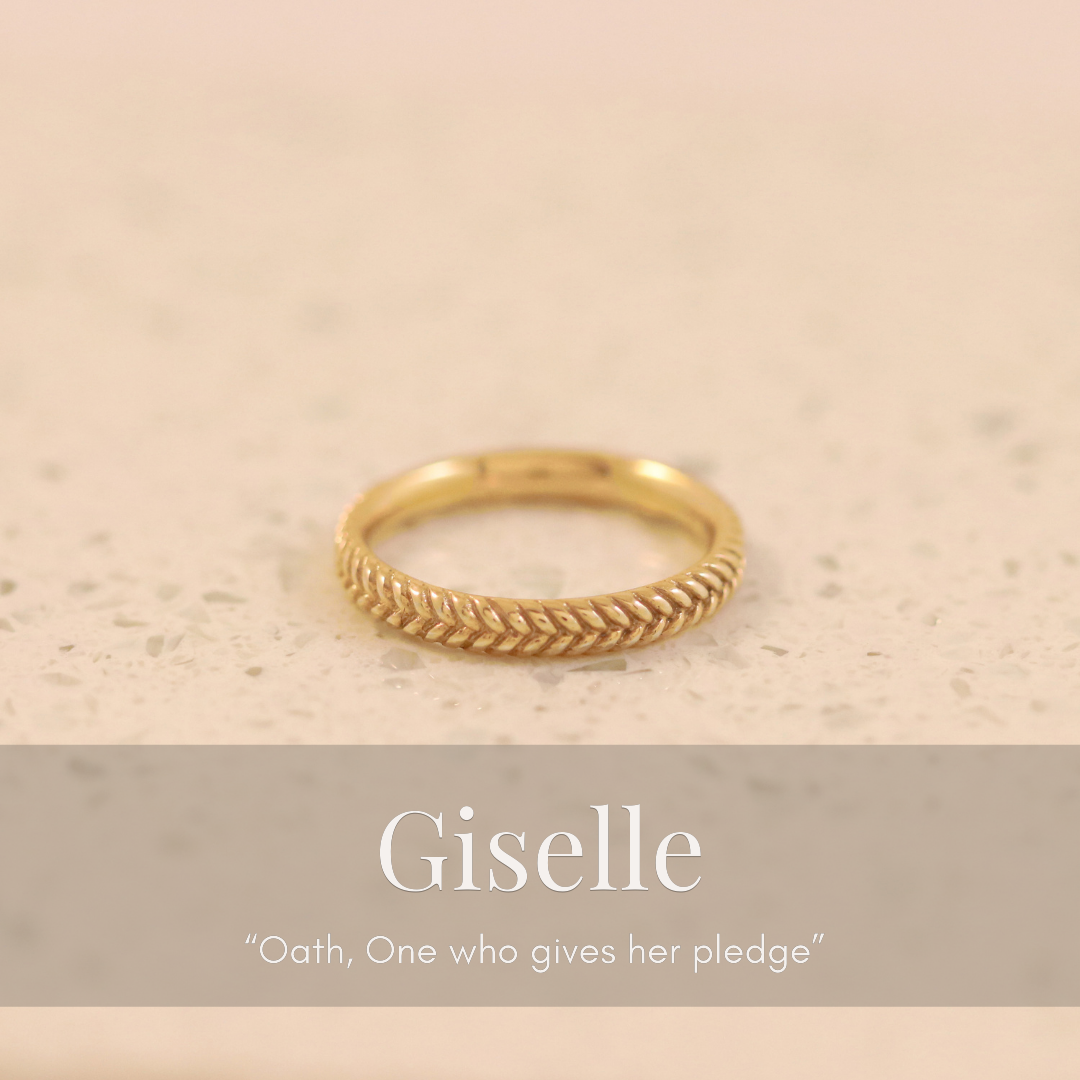 Giselle Woven Band In Gold