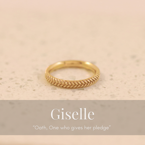 Giselle Woven Band In Gold
