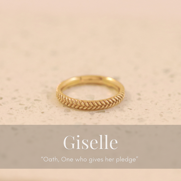 Giselle Woven Band In Gold