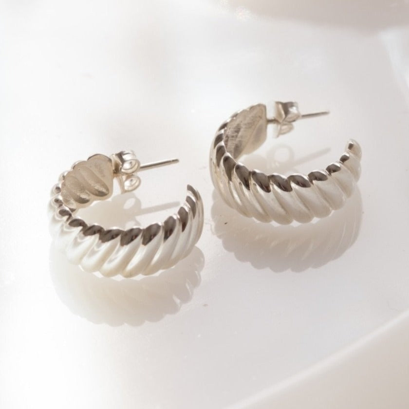 Barley Earrings In Silver
