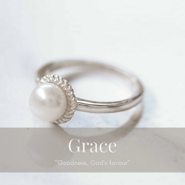Grace Woven Pearl Ring