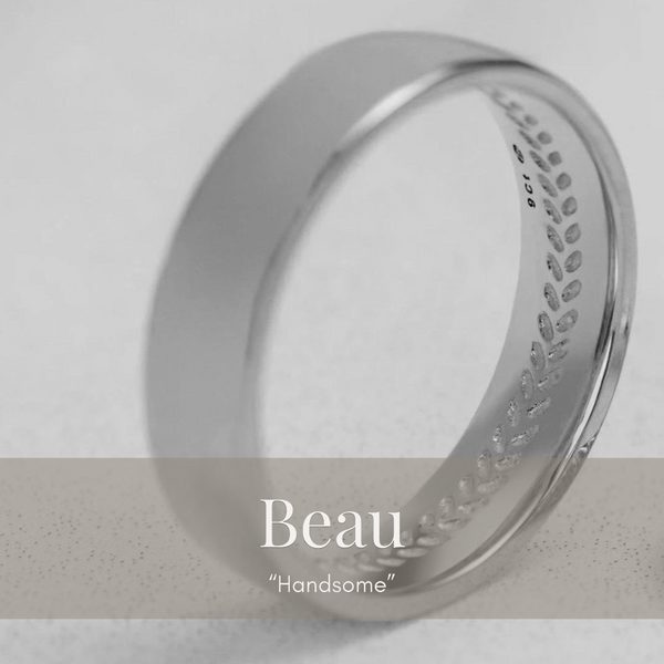Beau Weaved Band In White Gold