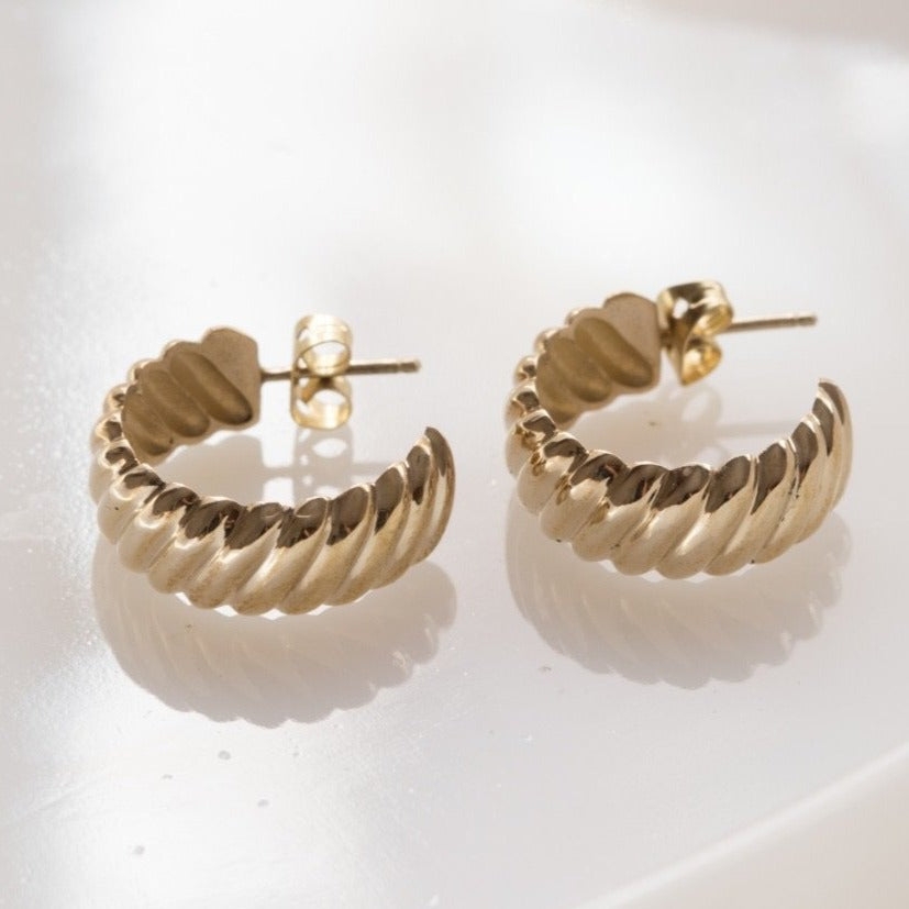 Barley Earrings In Gold