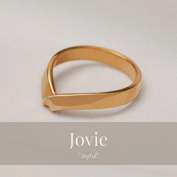 Jovie Fold-Over Band In Rose Gold
