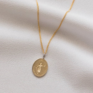 Lady of Liberty Pendant In Gold