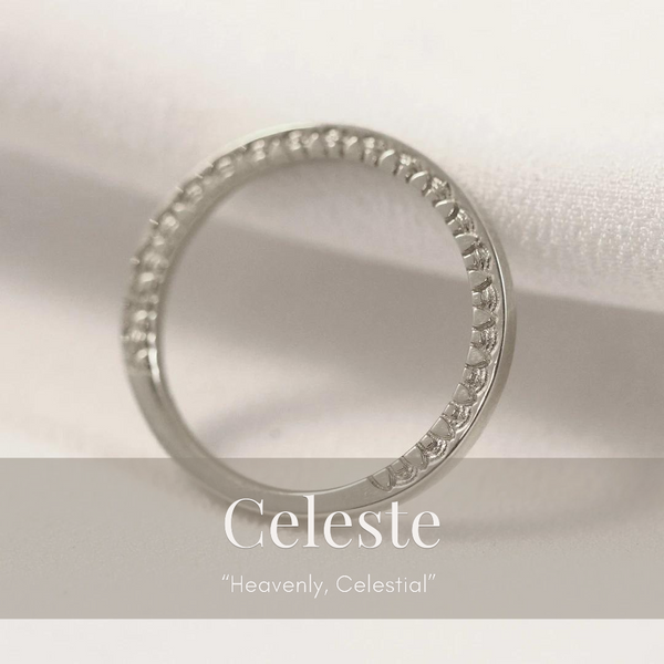 Celeste Inner Beauty Band In White Gold