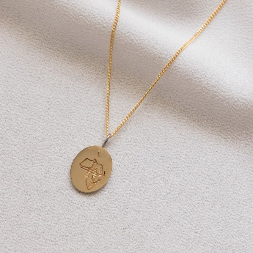 The Harvest is Ready Pendant In Gold