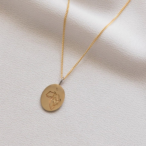 The Harvest is Ready Pendant In Gold