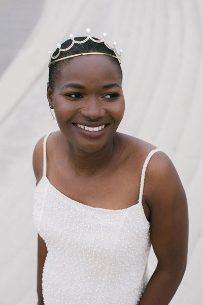 The Sadie Tiara In Brass