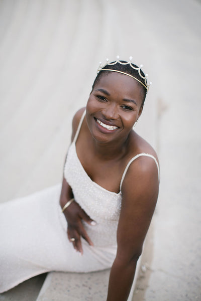 The Sadie Tiara In Brass