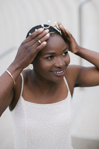 The Sadie Tiara In Brass