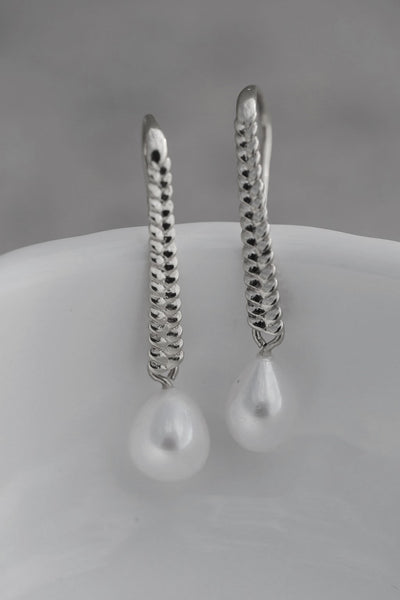 Ingrid Drop Pearl Earrings