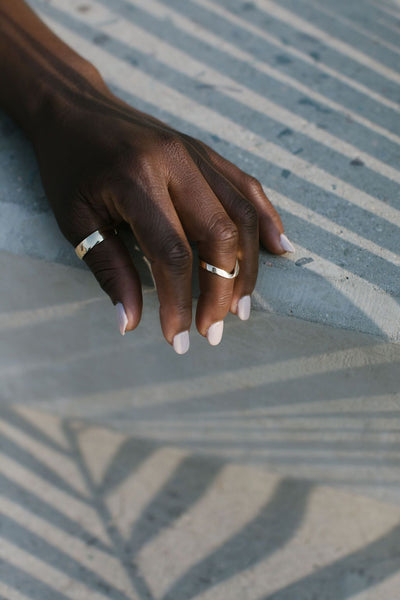 Jovie Fold-Over Band In Rose Gold